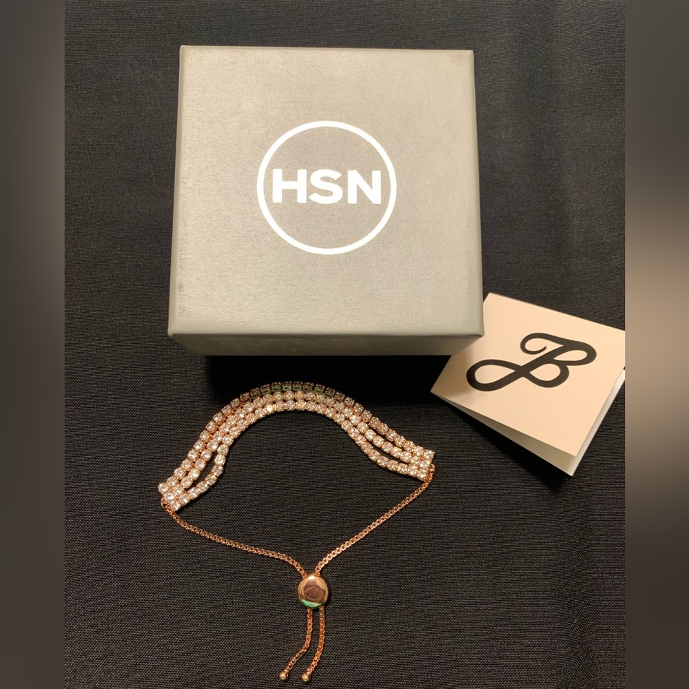 Rose Gold Tennis Style Bracelet